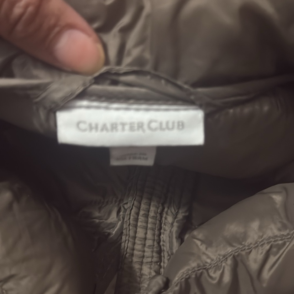 Charter Club Brown Quilted Vest - Picture 7 of 8